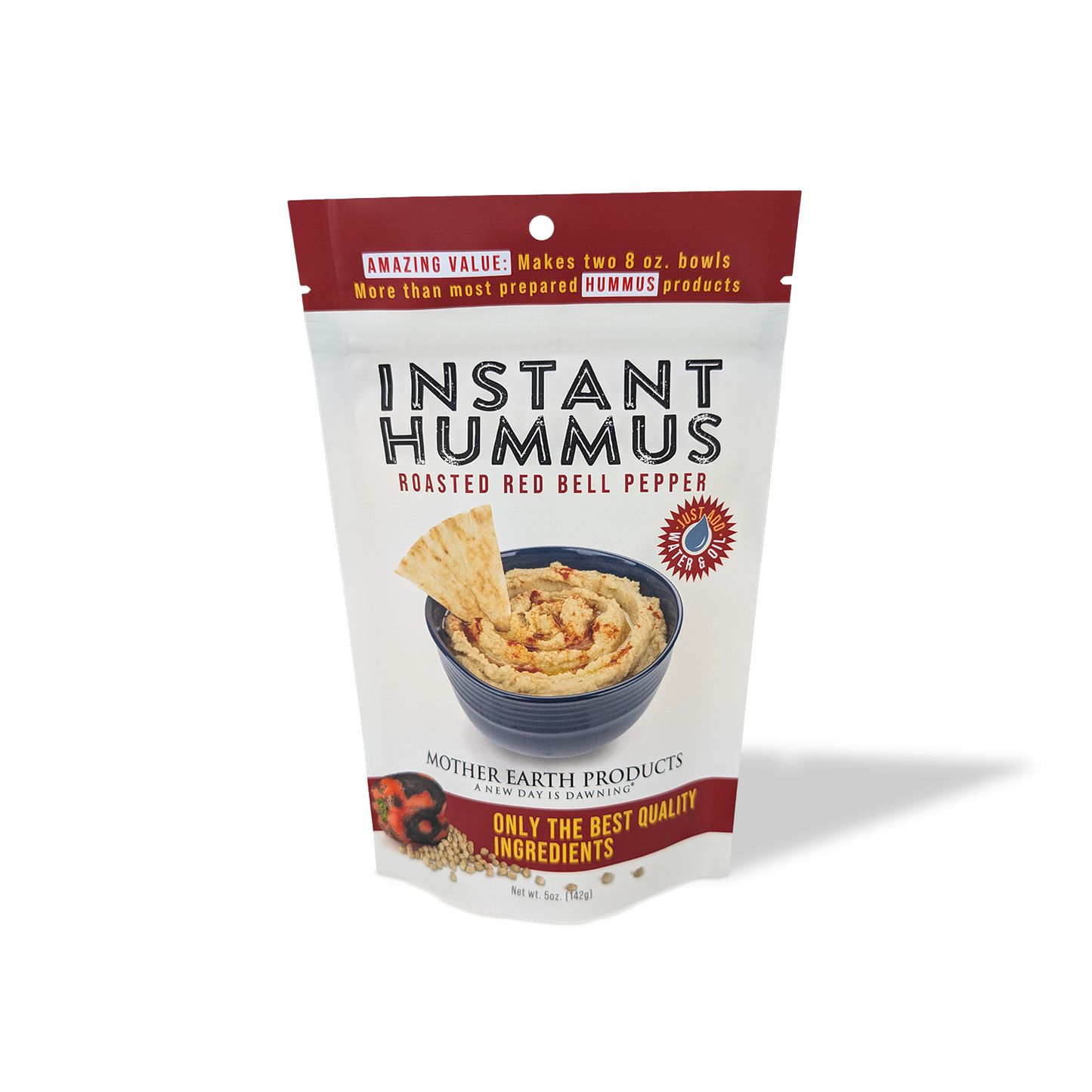 5 oz Hummus Combo - Classic Original + Roasted Red Pepper