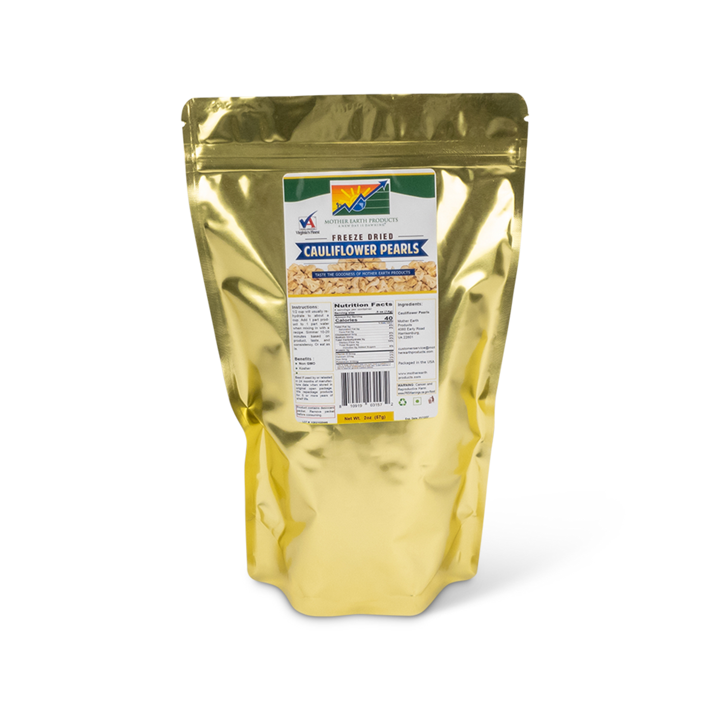 Freeze Dried Cauliflower Pearls