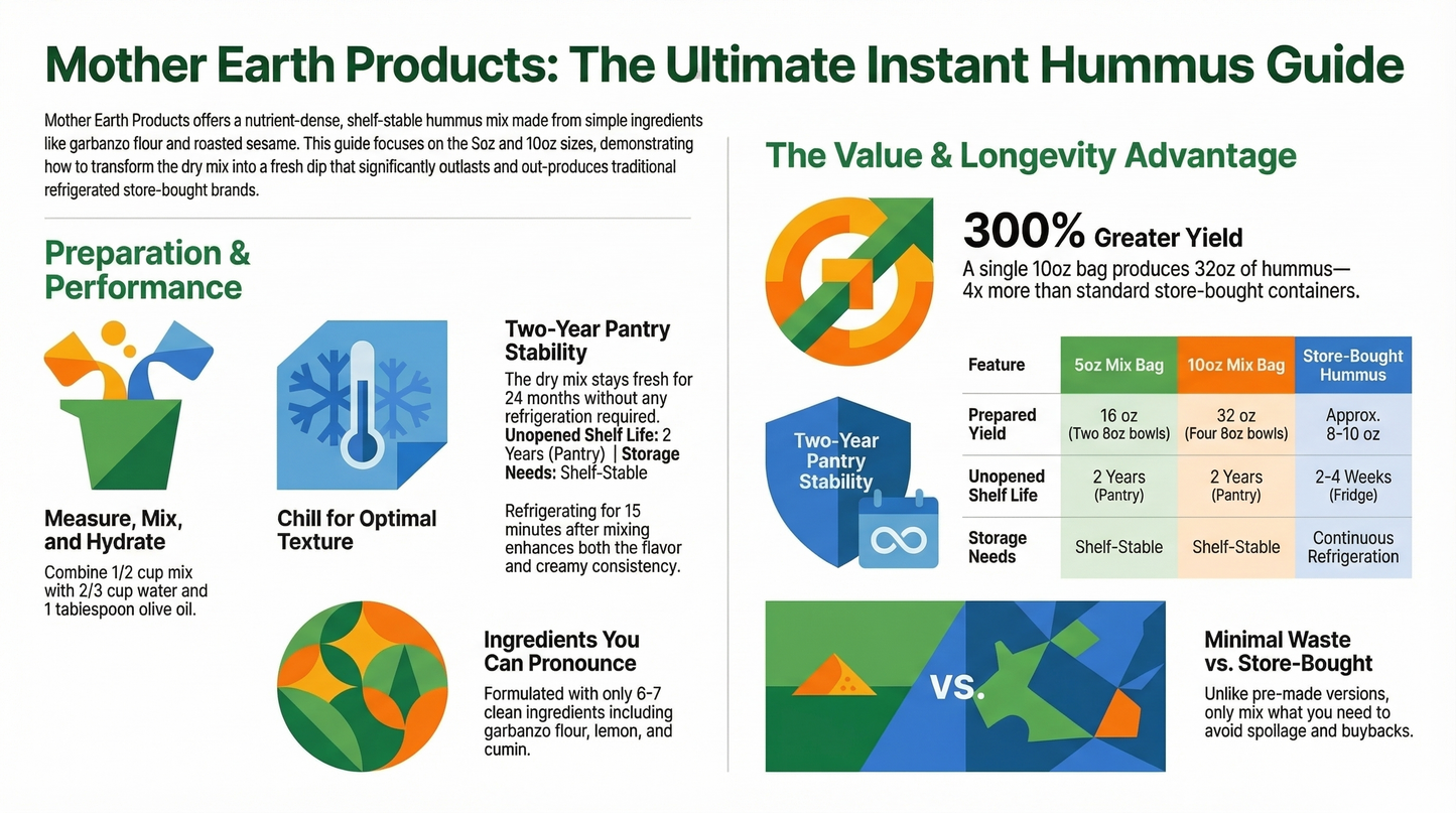 5 oz Hummus Combo - Classic Original + Roasted Red Pepper