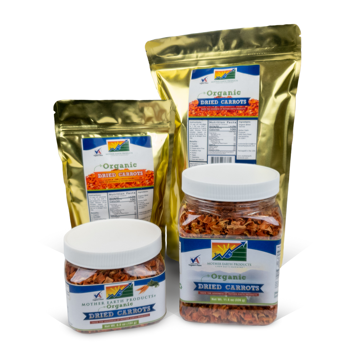 Organic Dried Carrots