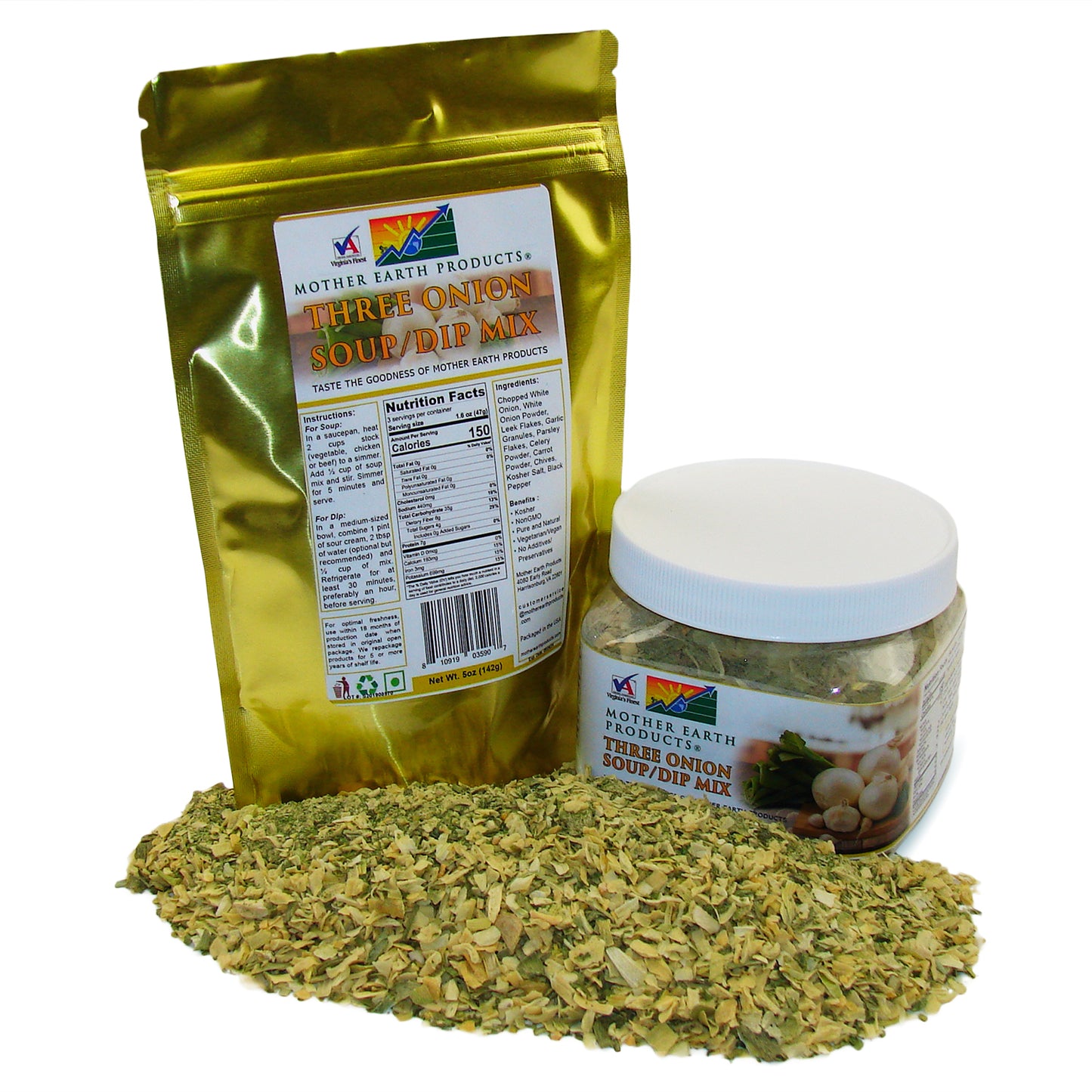 Three Onion Soup/Dip Mix Various Containers