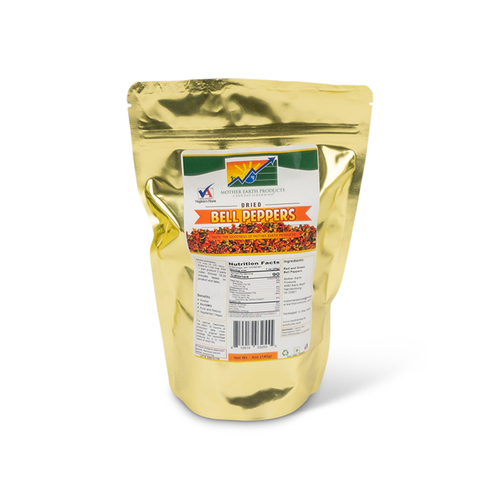 Dried Mixed Bell Pepper 2 Cup Mylar