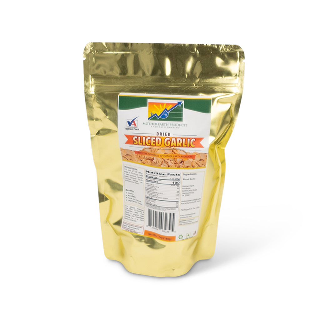 Dried Sliced Garlic 2 Cup Mylar