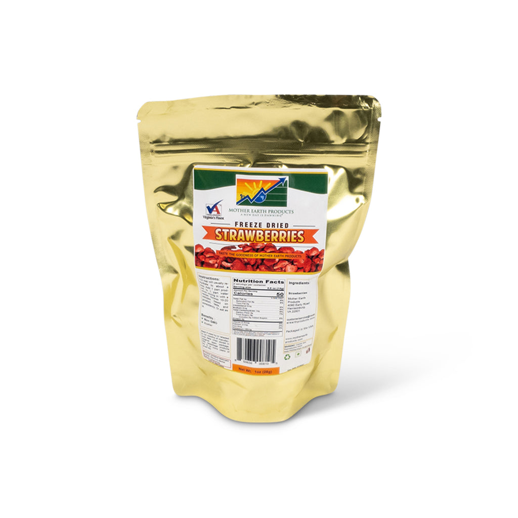Freeze Dried Strawberries 2 Cup Mylar