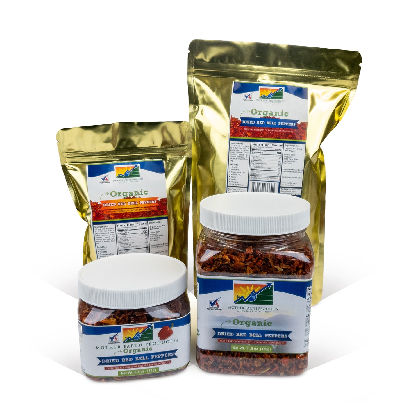 Organic Dried Red Bell Peppers Group