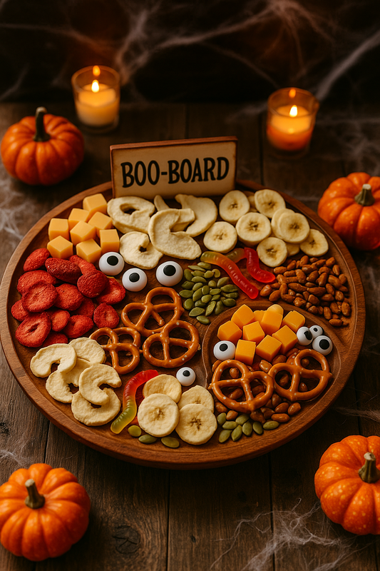 How to Build a Spooky Halloween Snack Board with Freeze Dried Fruit