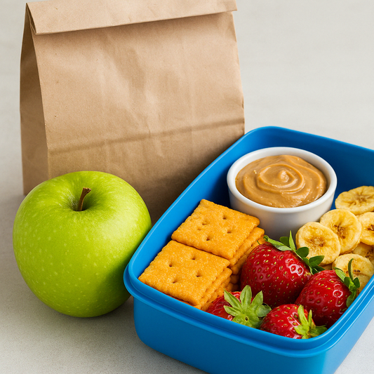 Kid-friendly healthy snacks made with freeze-dried fruit, ready for lunch boxes