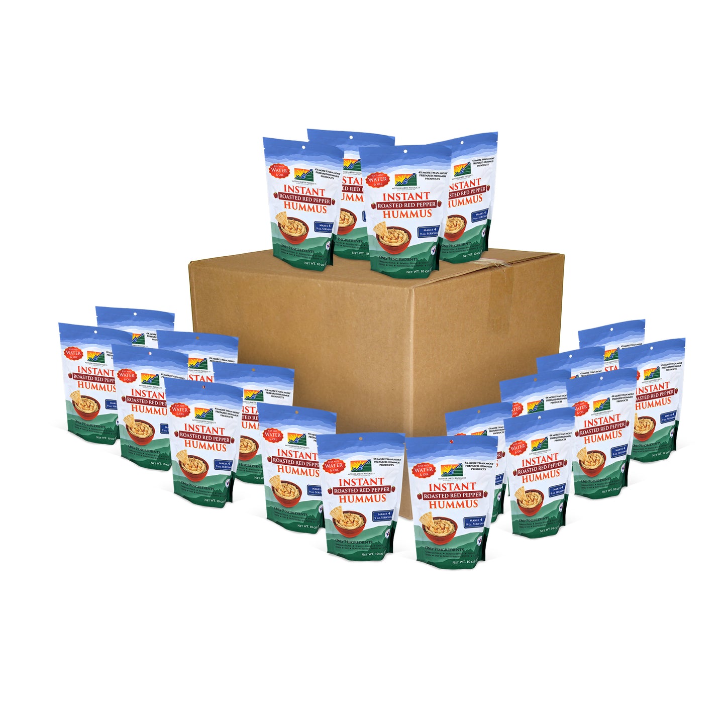 10 oz. Instant Roasted Red Pepper Hummus Mix