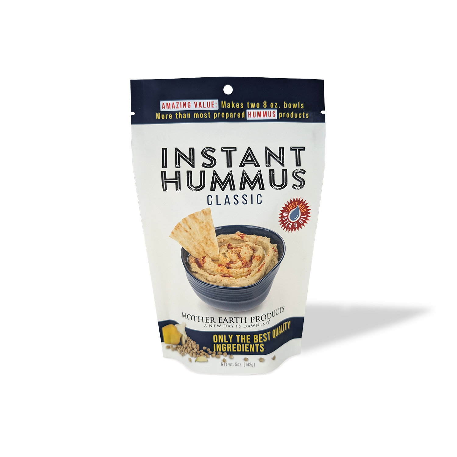 5 oz Hummus Combo Mix - Classic Original + Roasted Red Pepper