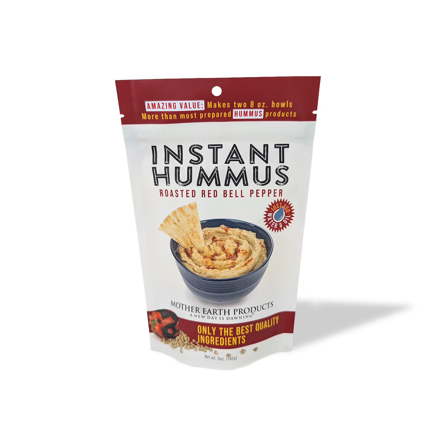 5 oz Hummus Combo Mix - Classic Original + Roasted Red Pepper