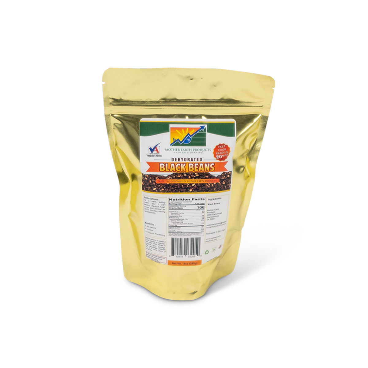 Dehydrated Black Beans