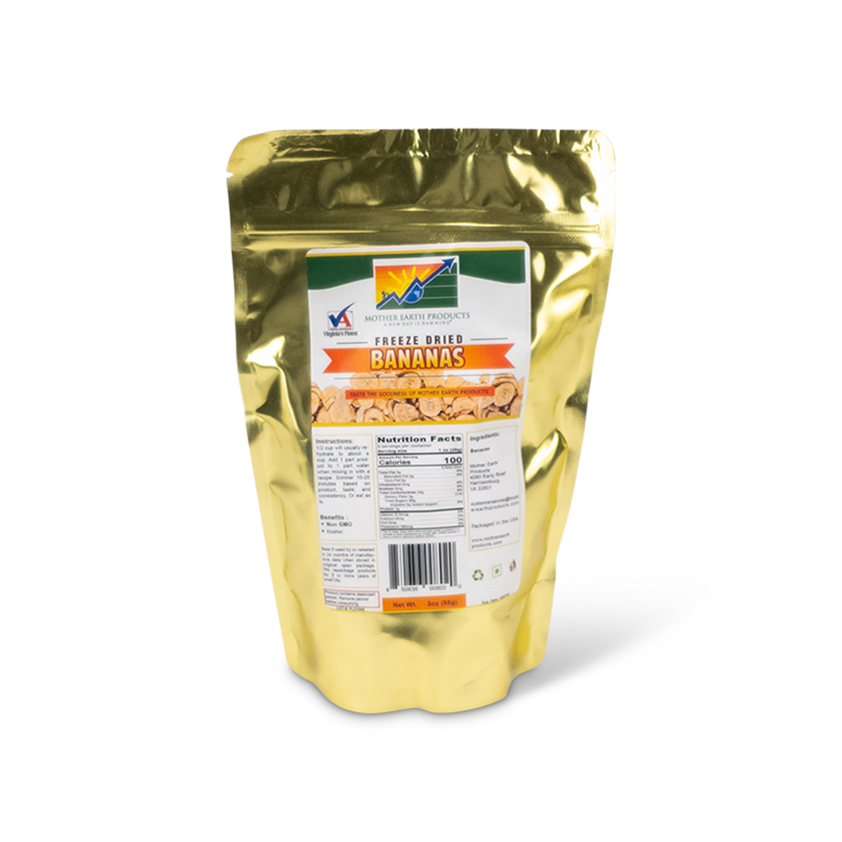 Freeze Dried Bananas