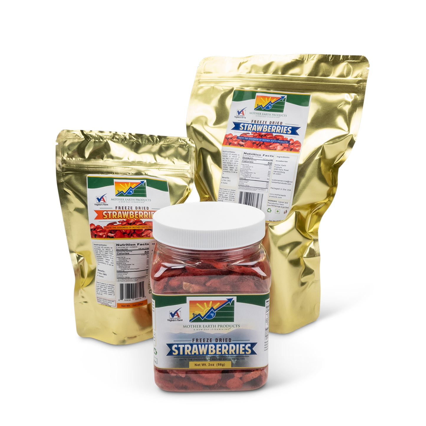 Freeze Dried Strawberries (Sliced)