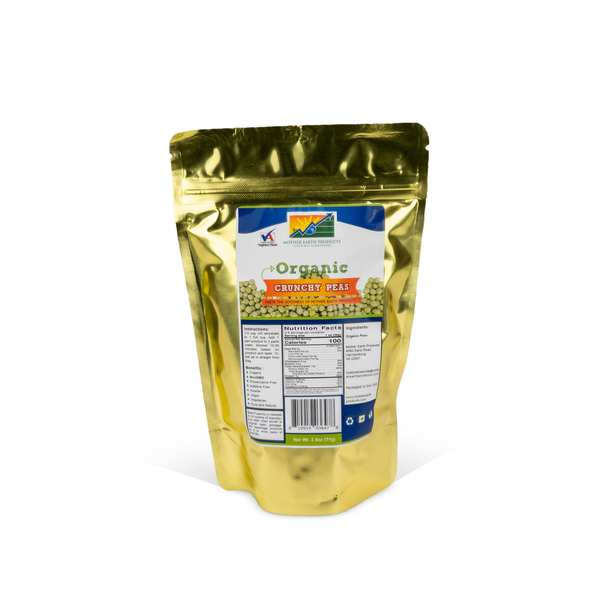 Organic Crunchy Peas