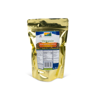 Organic Dried Green Bell Peppers