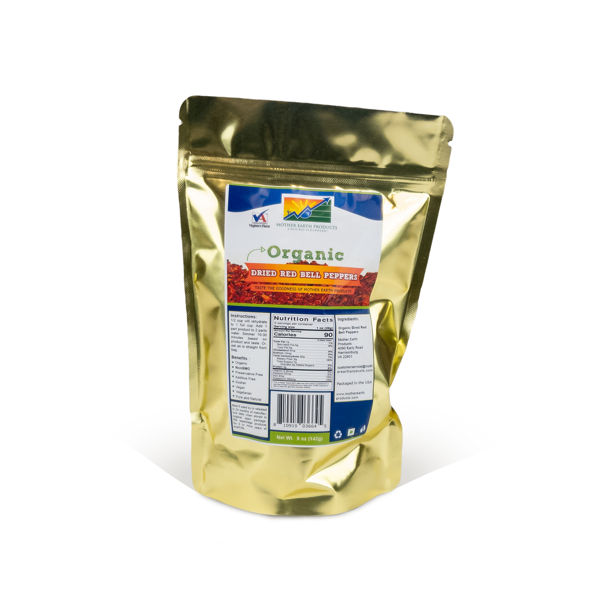 Organic Dried Red Bell Peppers