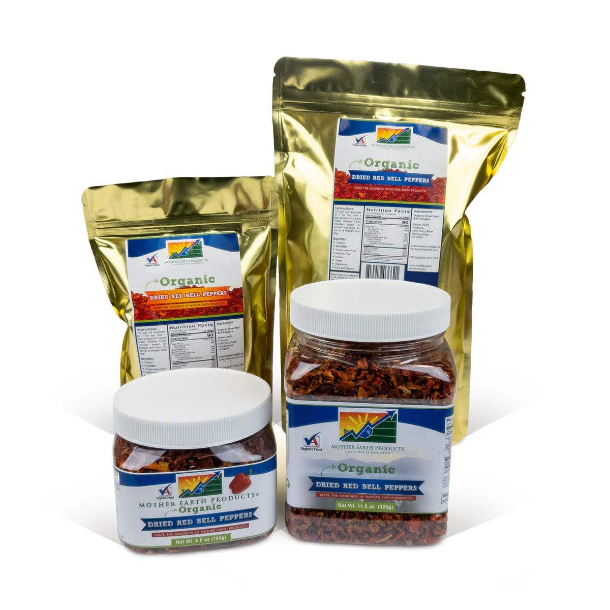 Organic Dried Red Bell Peppers