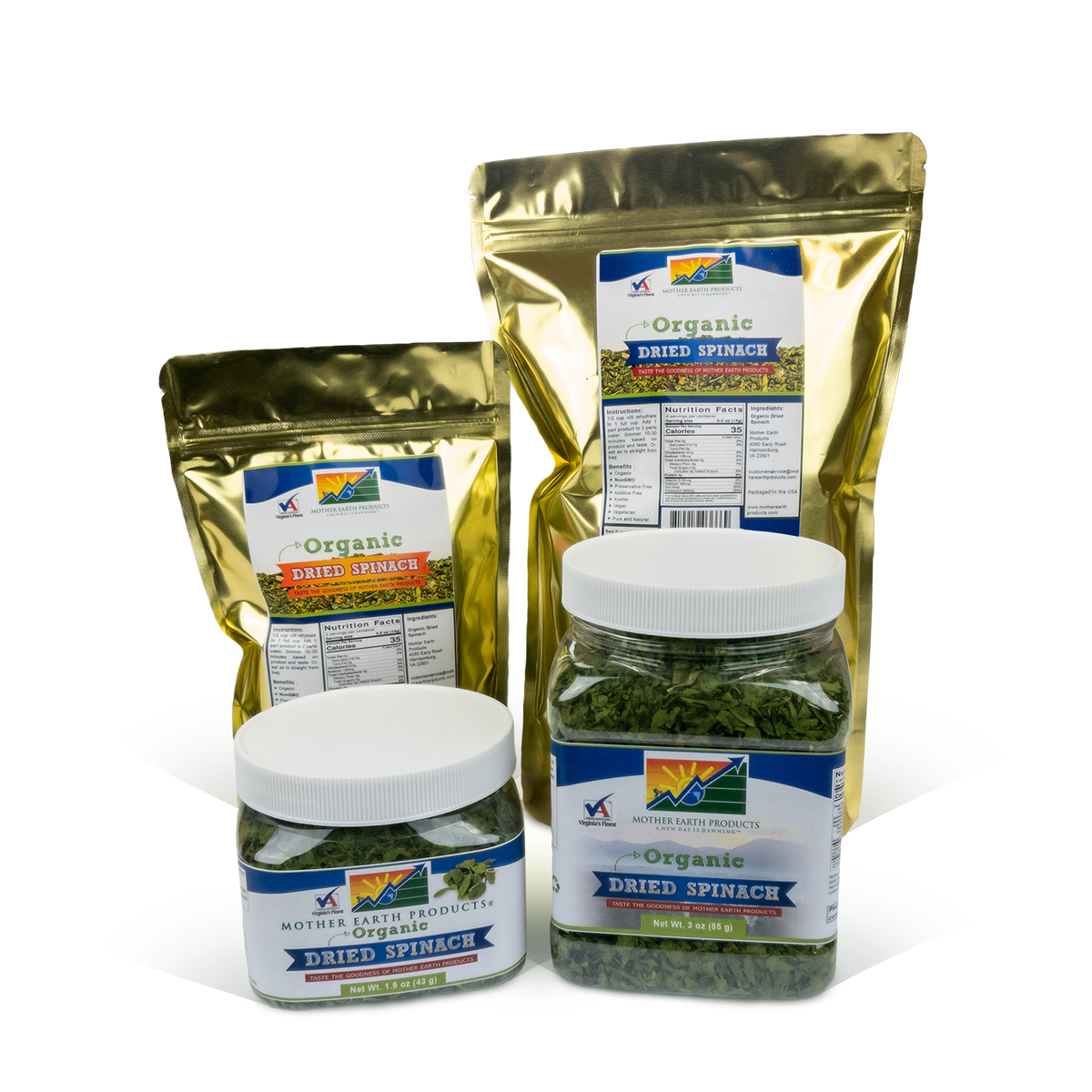 Organic Dried Spinach