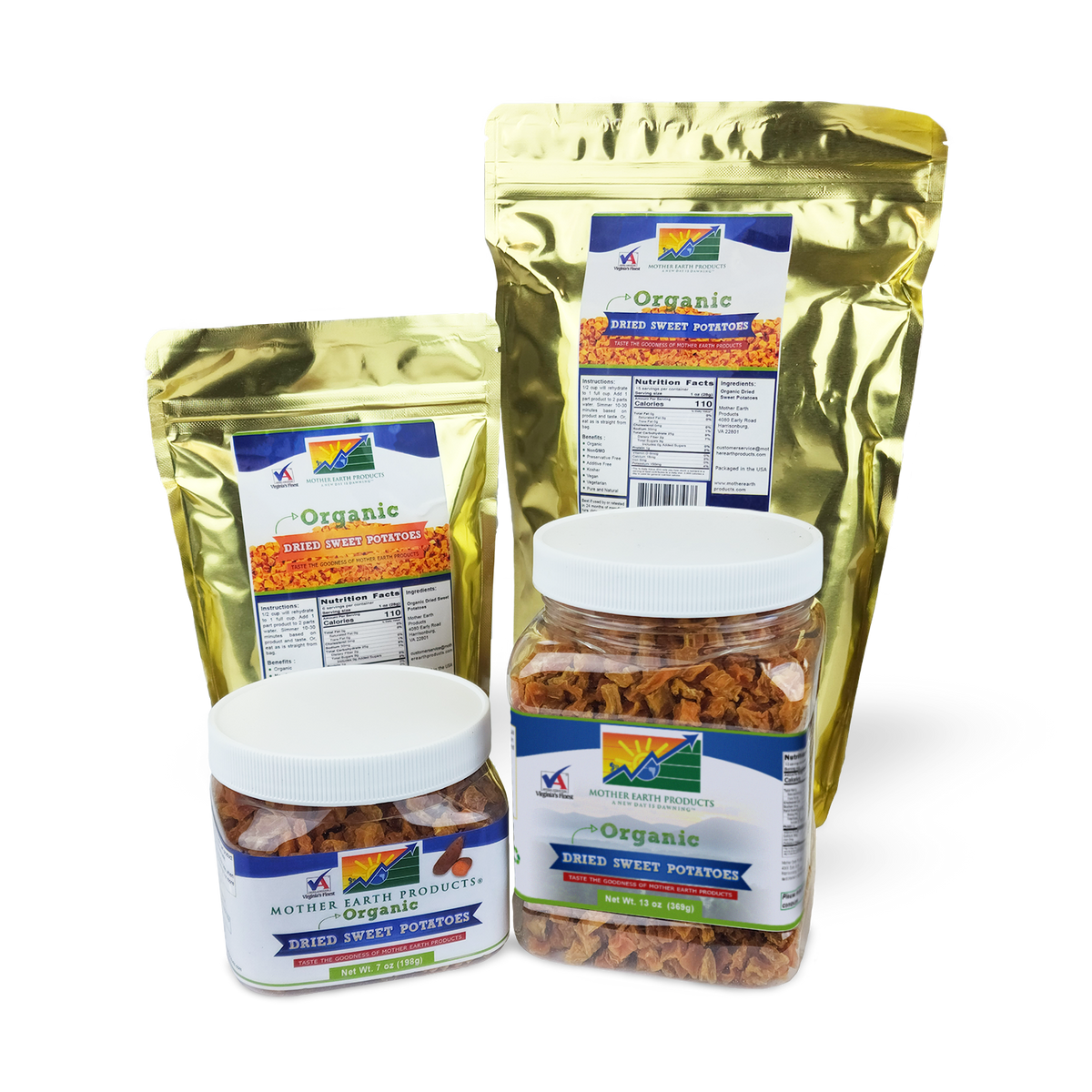 Organic Dried Sweet Potatoes