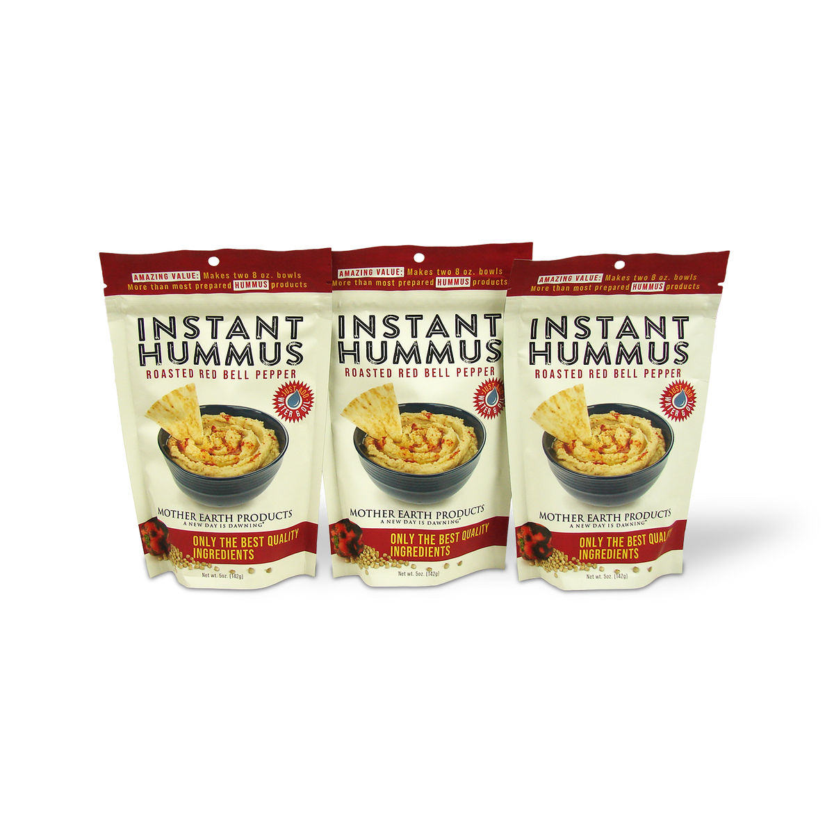 5 oz Hummus Mix Triple-Pack - Roasted Red Pepper
