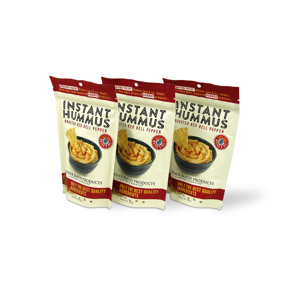 5 oz Hummus Mix Triple-Pack - Roasted Red Pepper