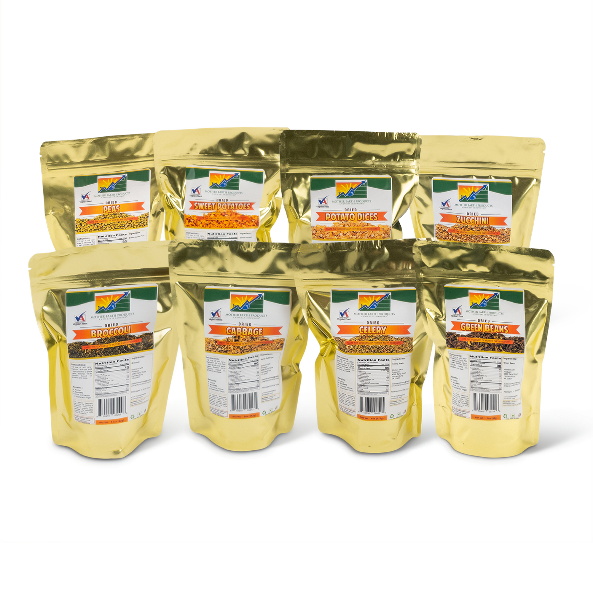 Kitchen/Cooking Kit: Dried 2 Cup Mylars