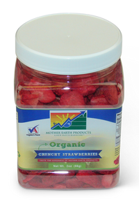 Organic Crunchy Strawberries Quart Jar