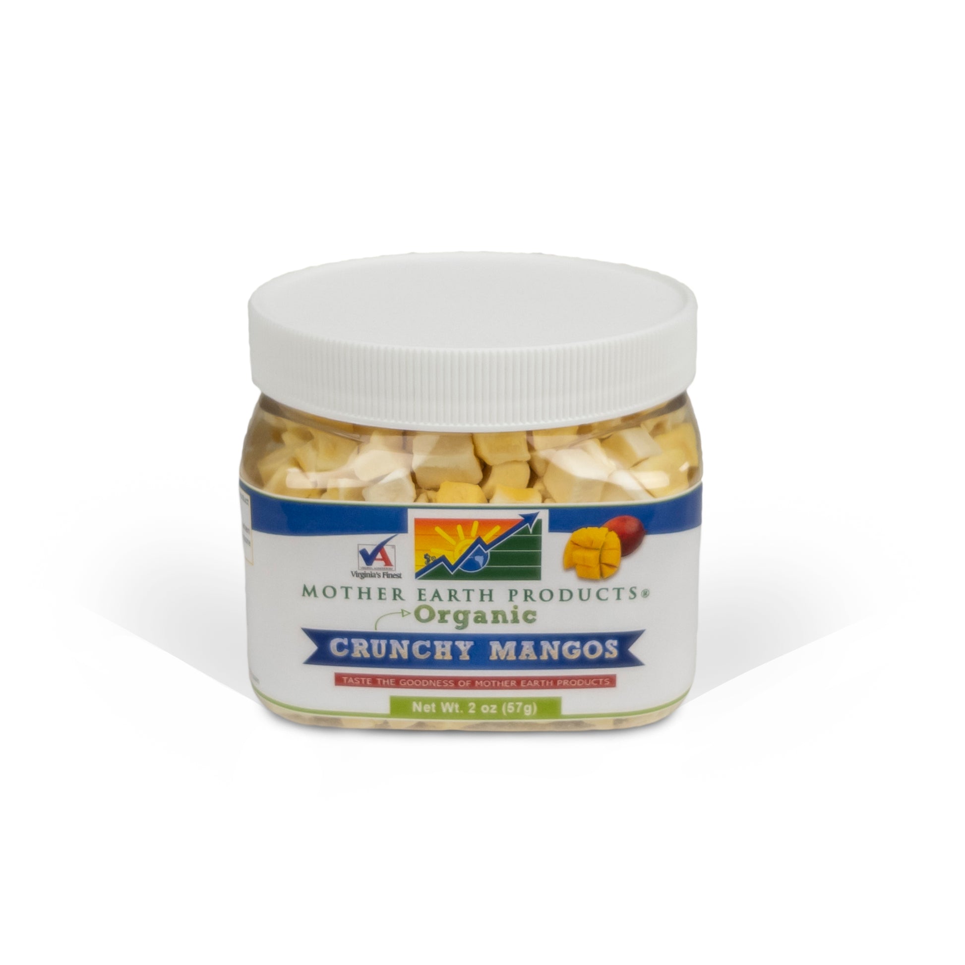 Organic Freeze Dried Mango 2 Cup Jar Front