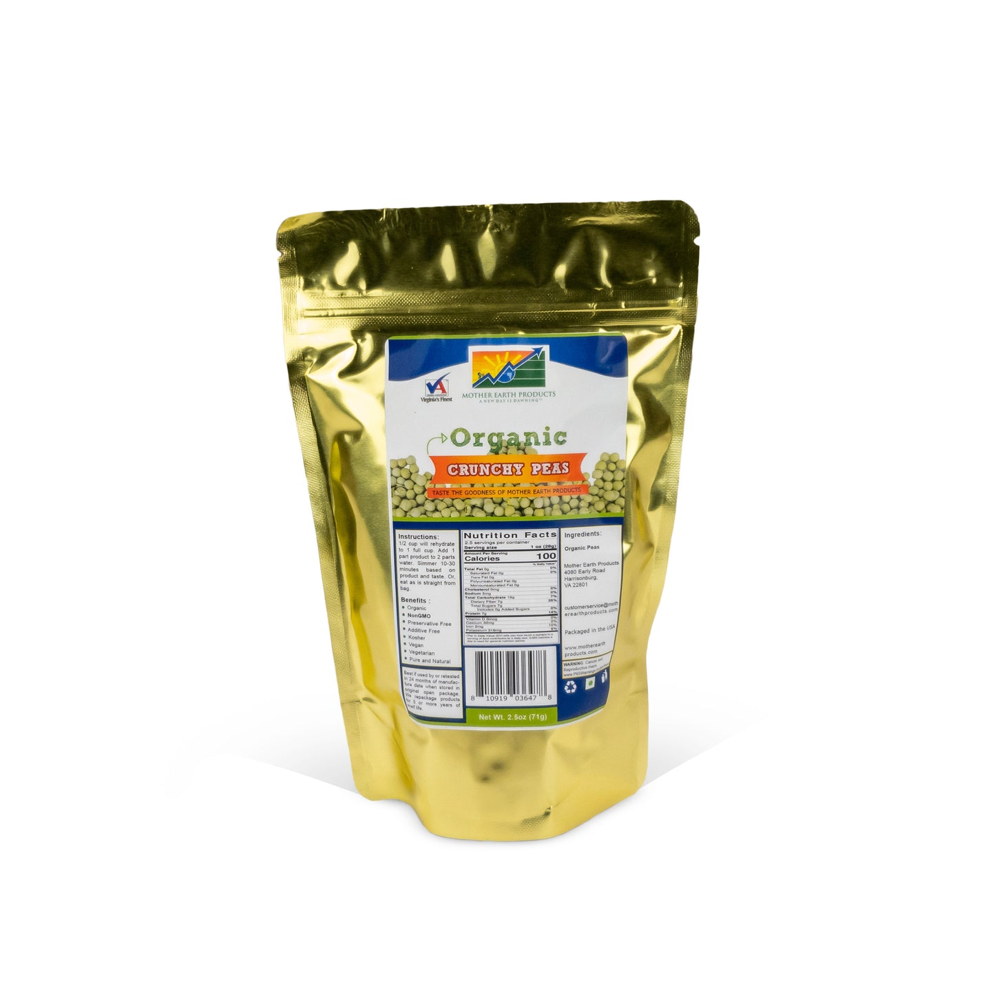 Organic Crunchy Peas