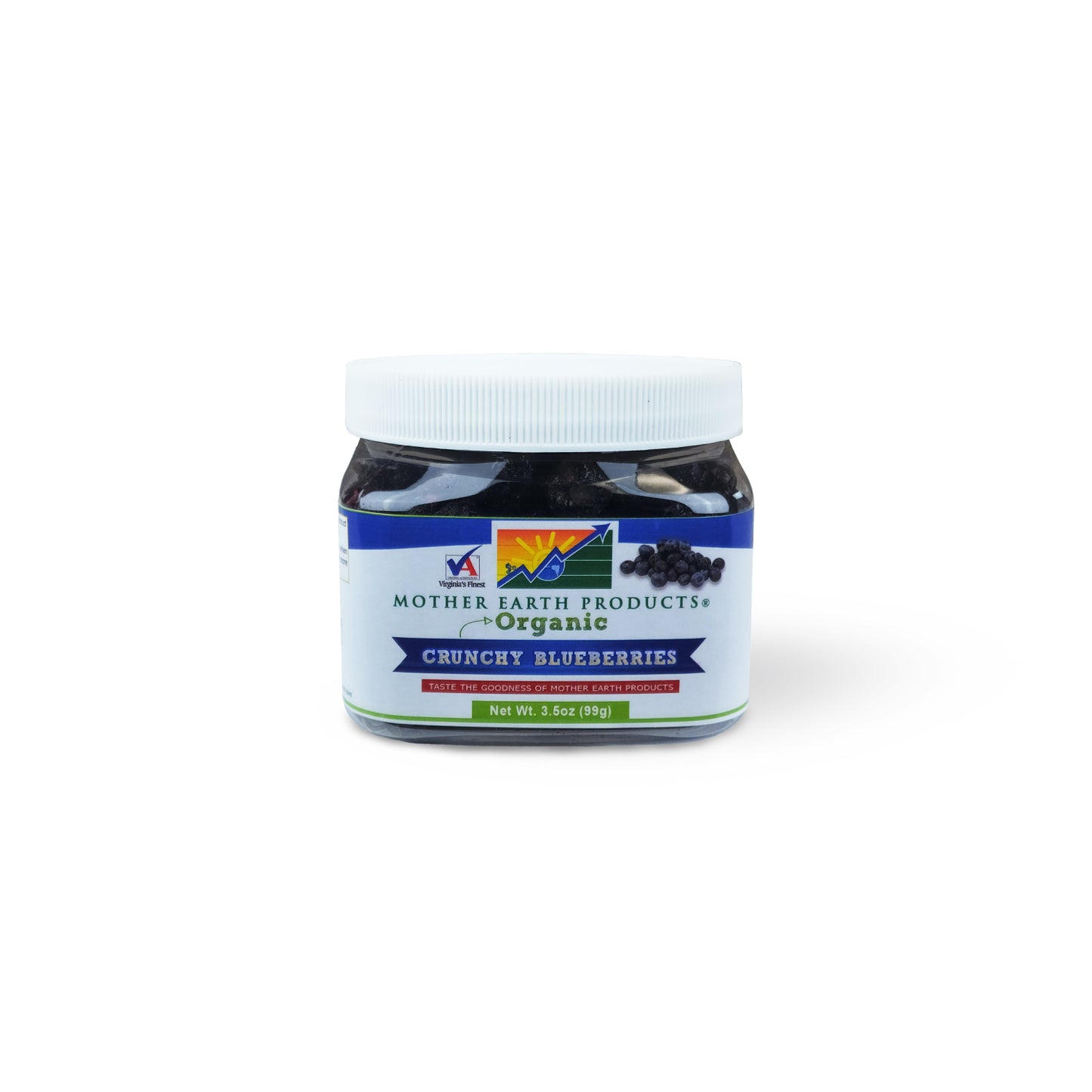 Organic Crunchy Blueberries 2 Cup Jar