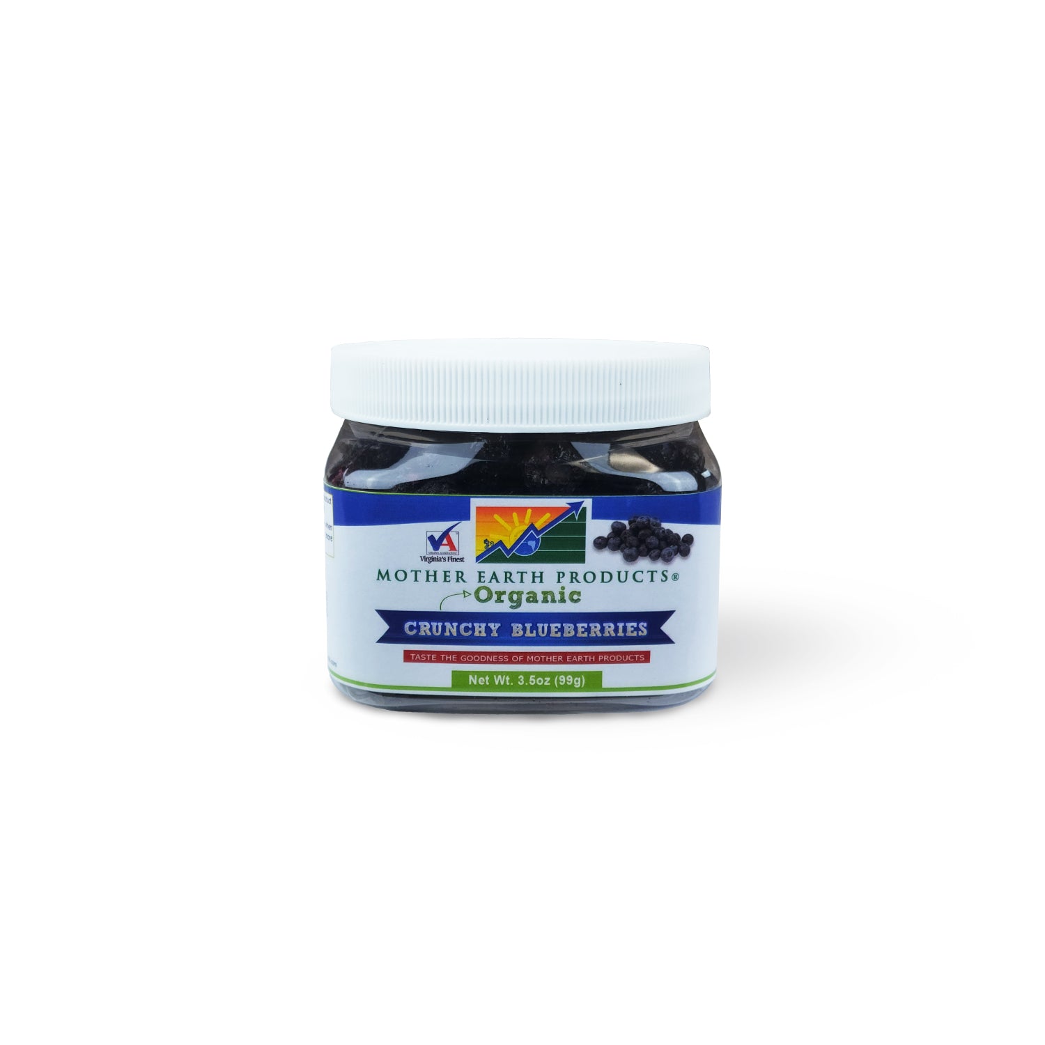 Organic Crunchy Blueberries 2 Cup Jar