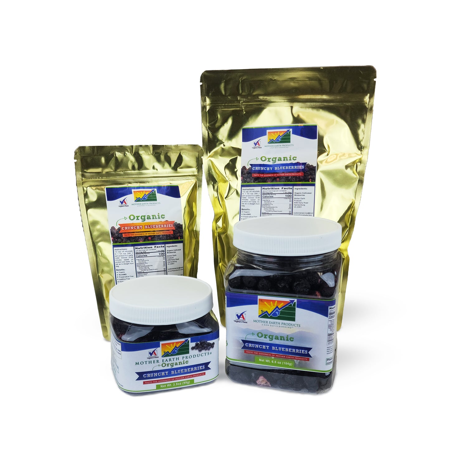 Organic Crunchy Blueberries Group