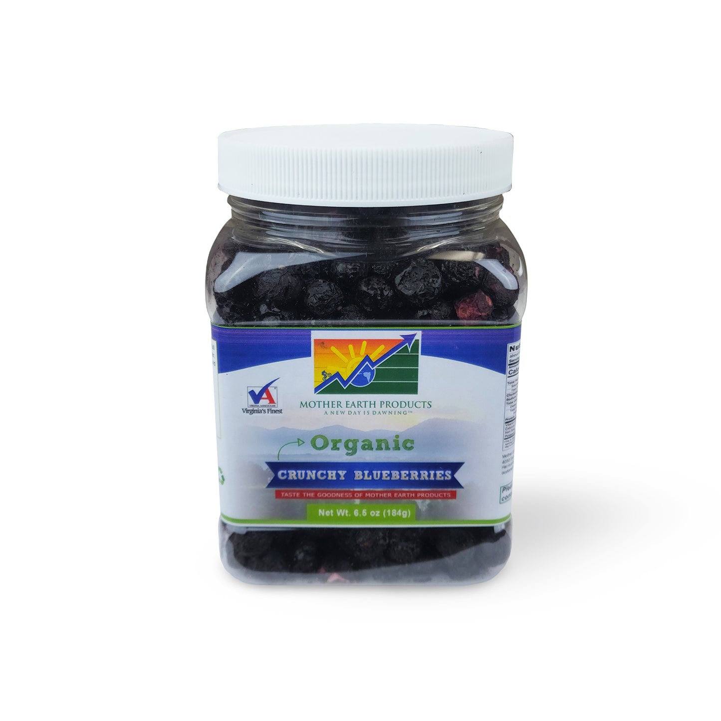 Organic Crunchy Blueberries Quart Jar