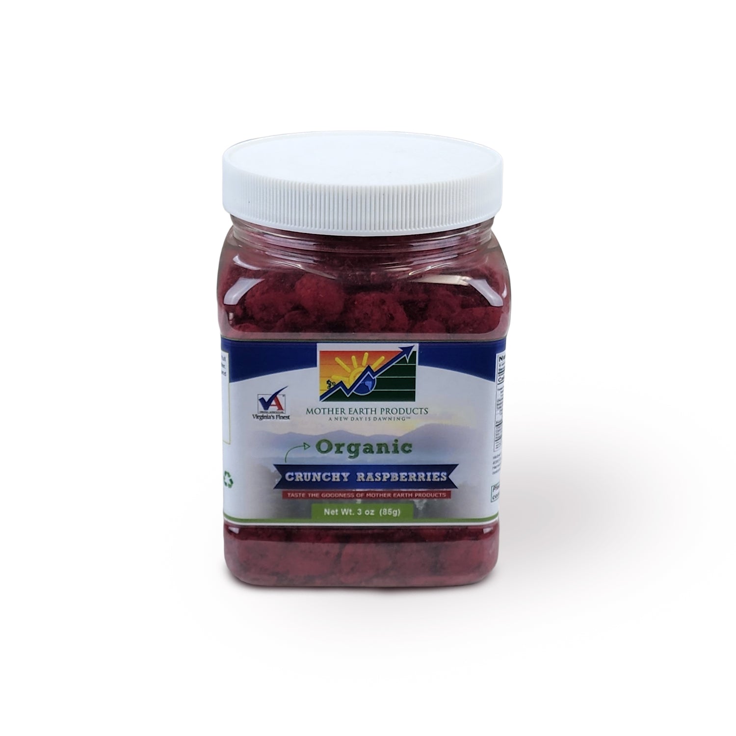 Organic Crunchy Raspberries Quart Jar