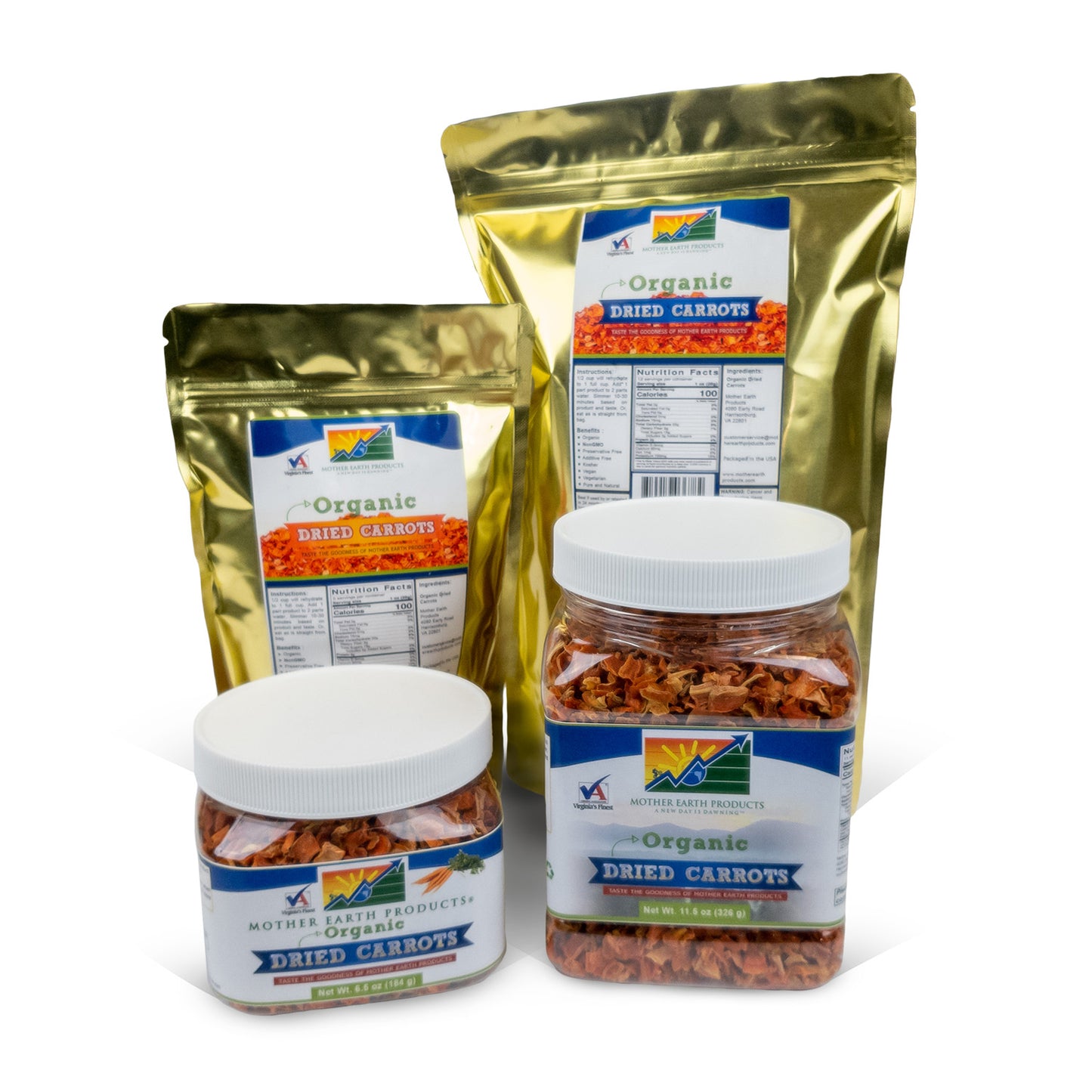 Organic Dried Carrots