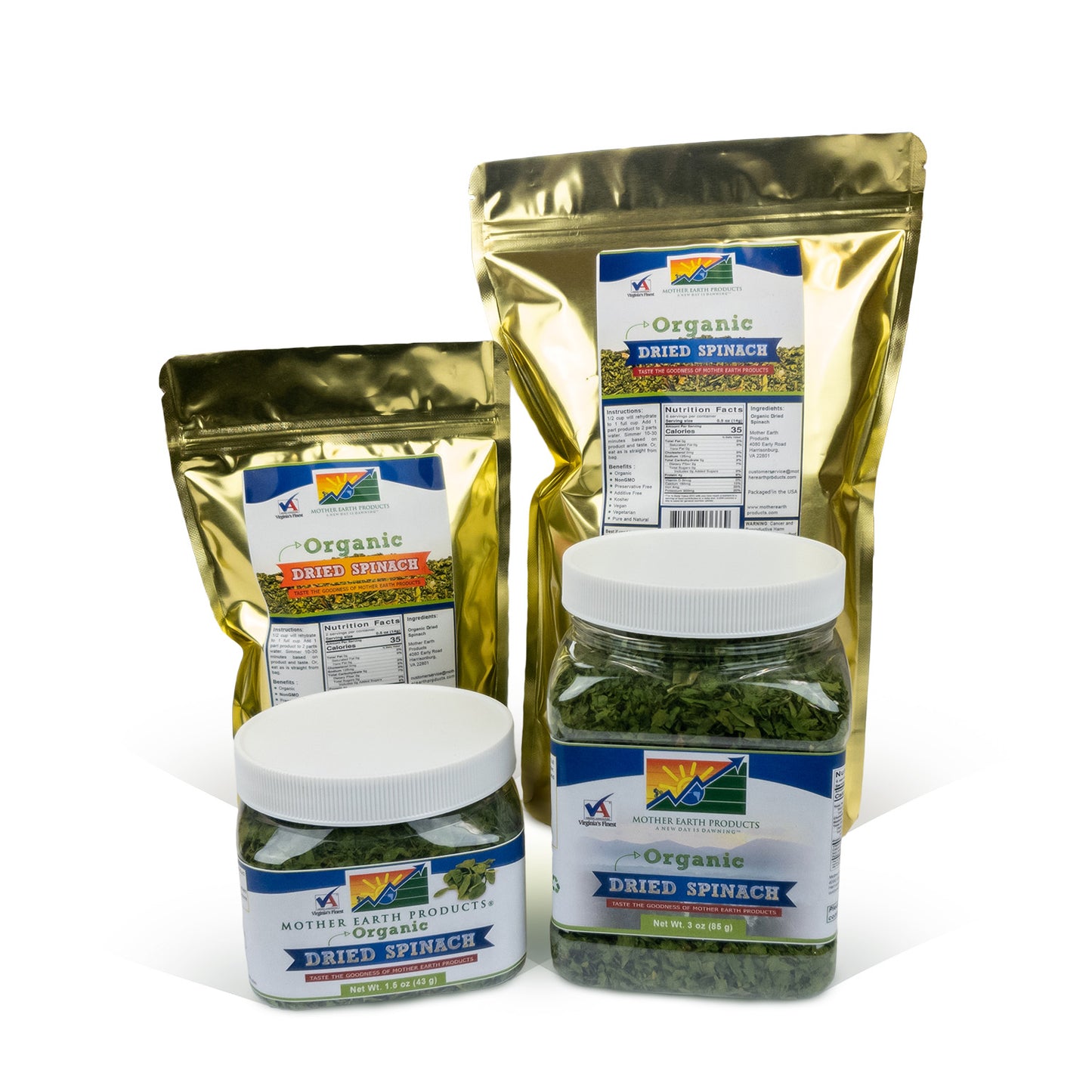 Organic Dried Spinach Group
