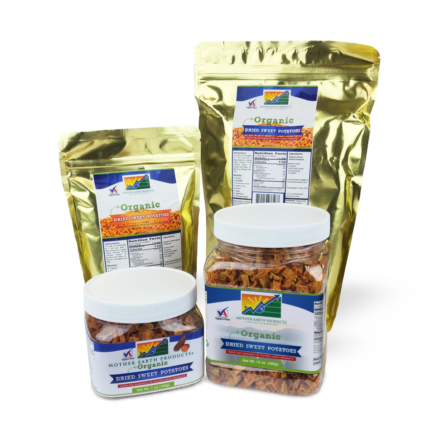 Organic Dried Sweet Potatoes Group