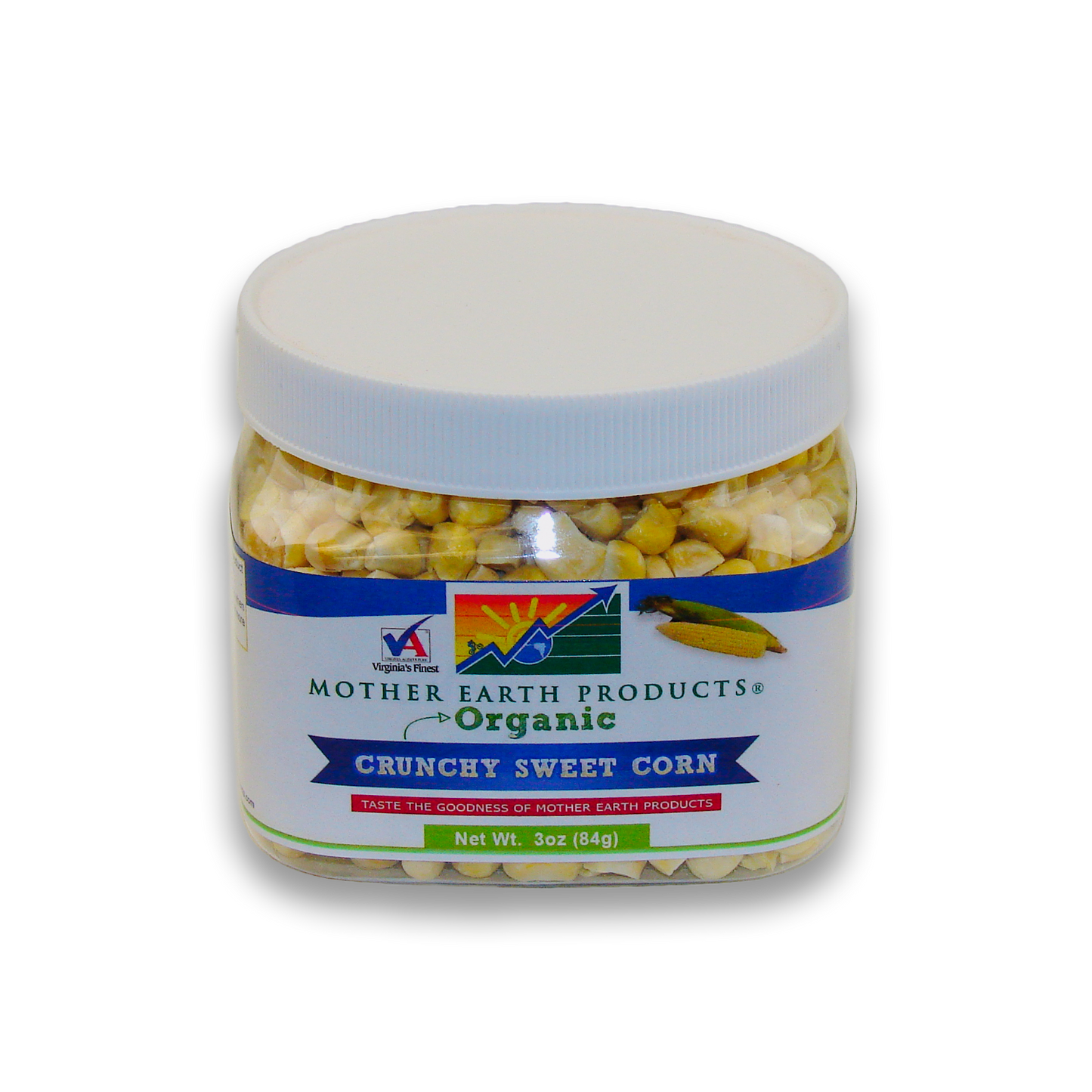 Organic Crunchy Sweet Corn 2 Cup Jar Front