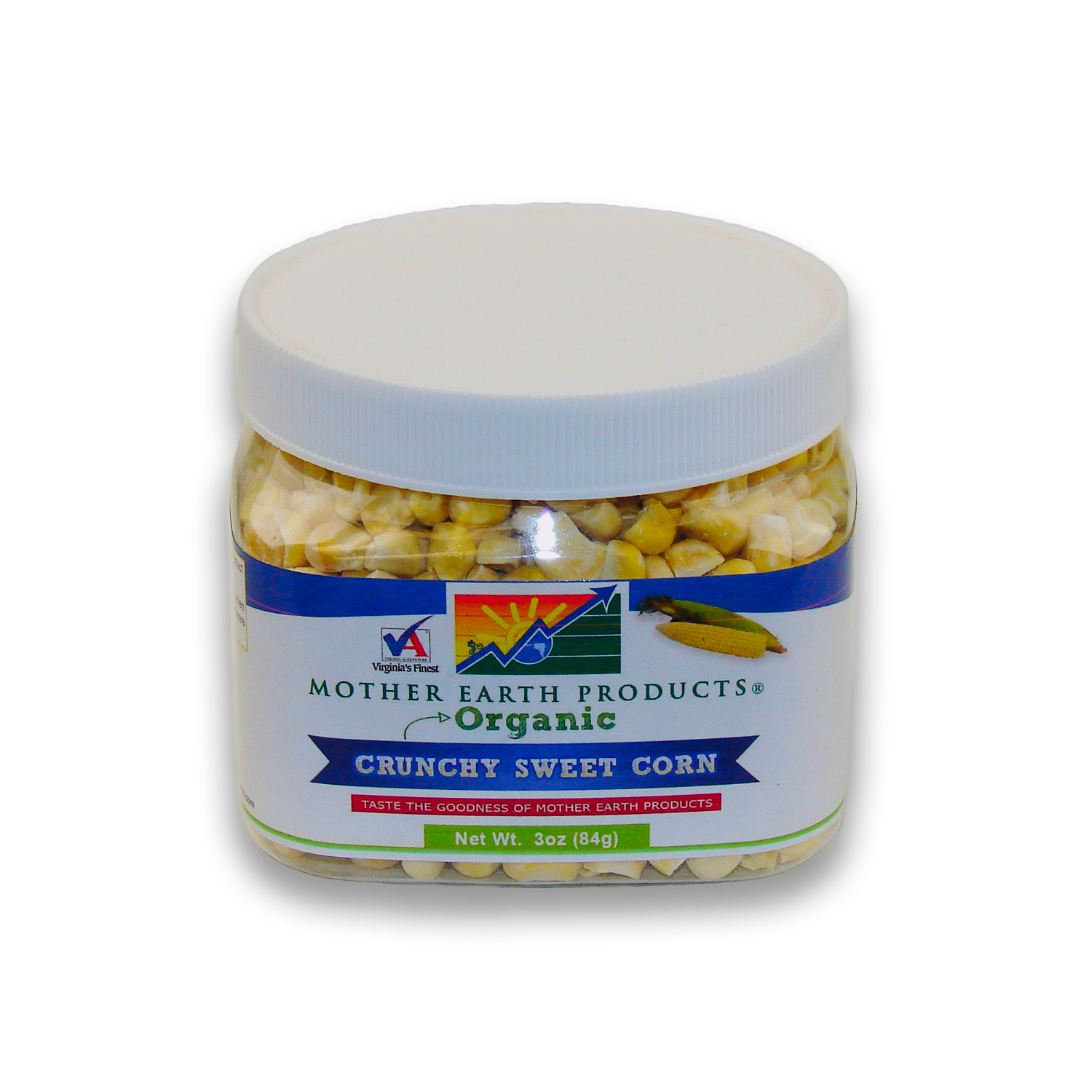 Organic Crunchy Sweet Corn 2 Cup Jar Front